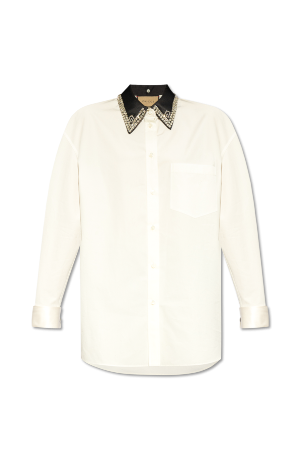 Gucci bee collar shirt online